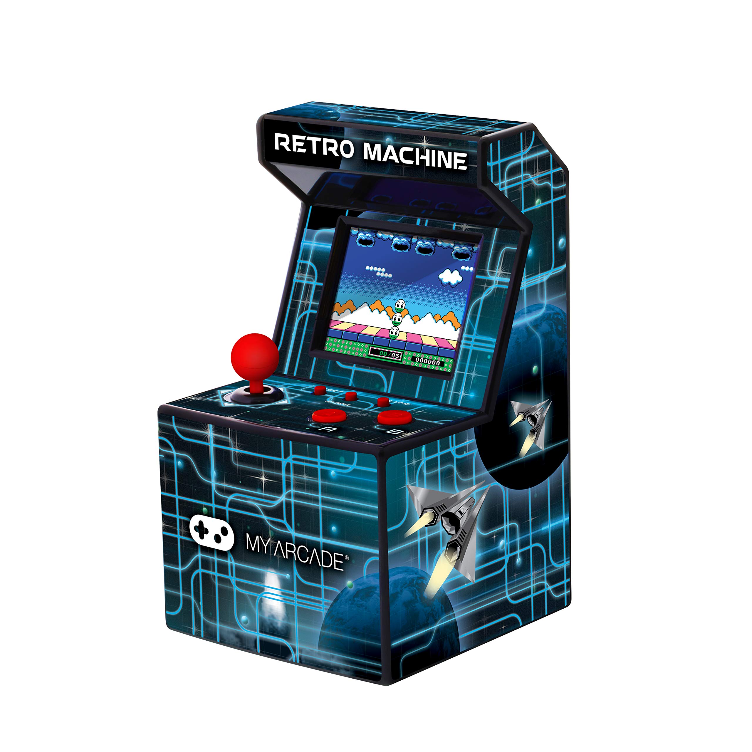 My Arcade Retro Machine Playable Mini Arcade - 200 Classic Games Built-In | 5.75 Inch Portable Gaming System with 2.5