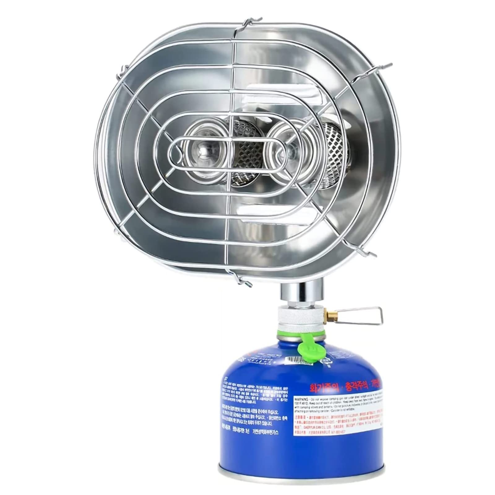Portable Double Head Gas Heater & Stove - Butane/Propane Outdoor Camping Heater for Winter, Fishing, Cooking & Ice Fishing - Perfect for Camping Trips, Backyard Use & Emergency Heating