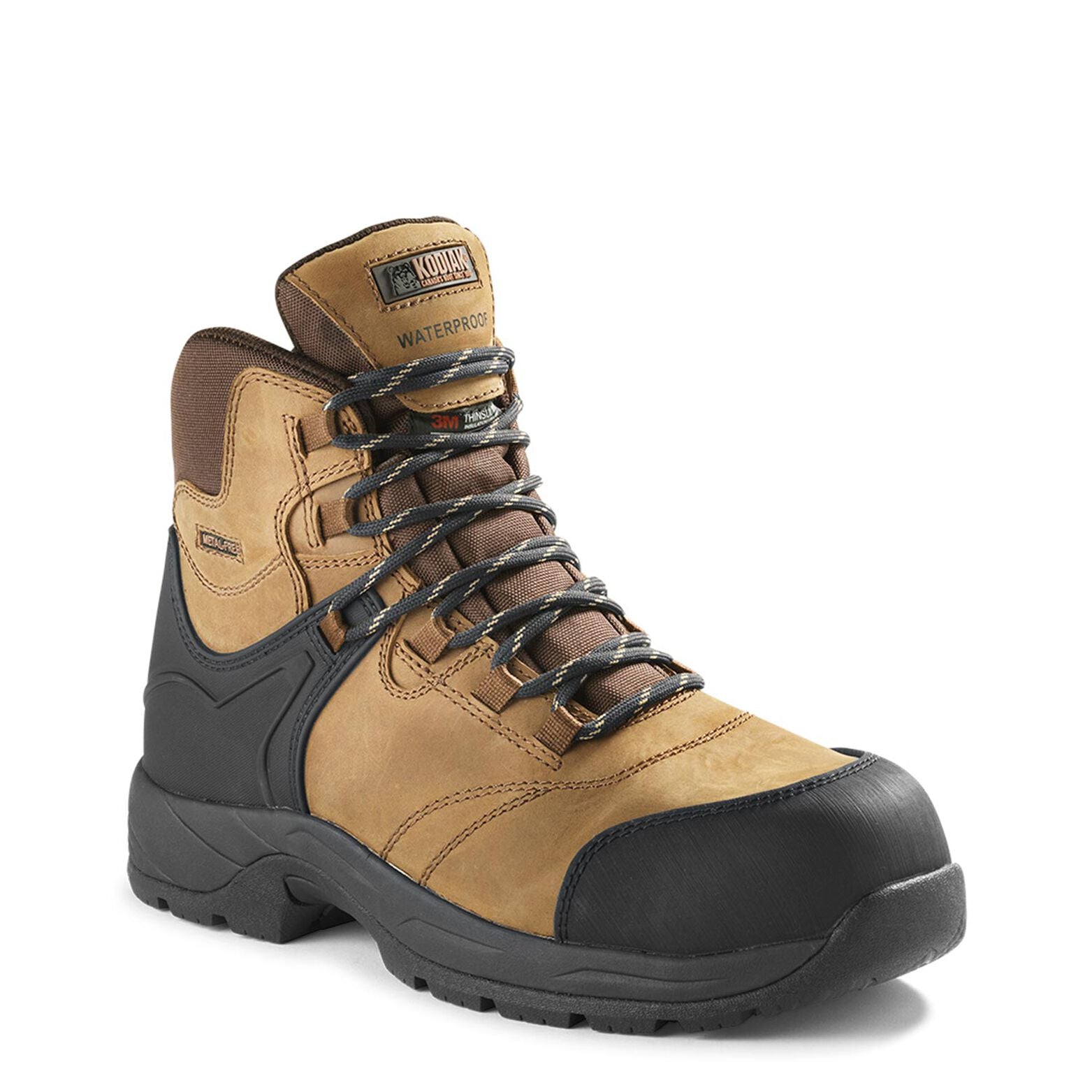 Kodiak Men's Journey 6 CSA Approved Safety Hiking Work Boots - Waterproof Steel Toe for Construction & Outdoor Adventures