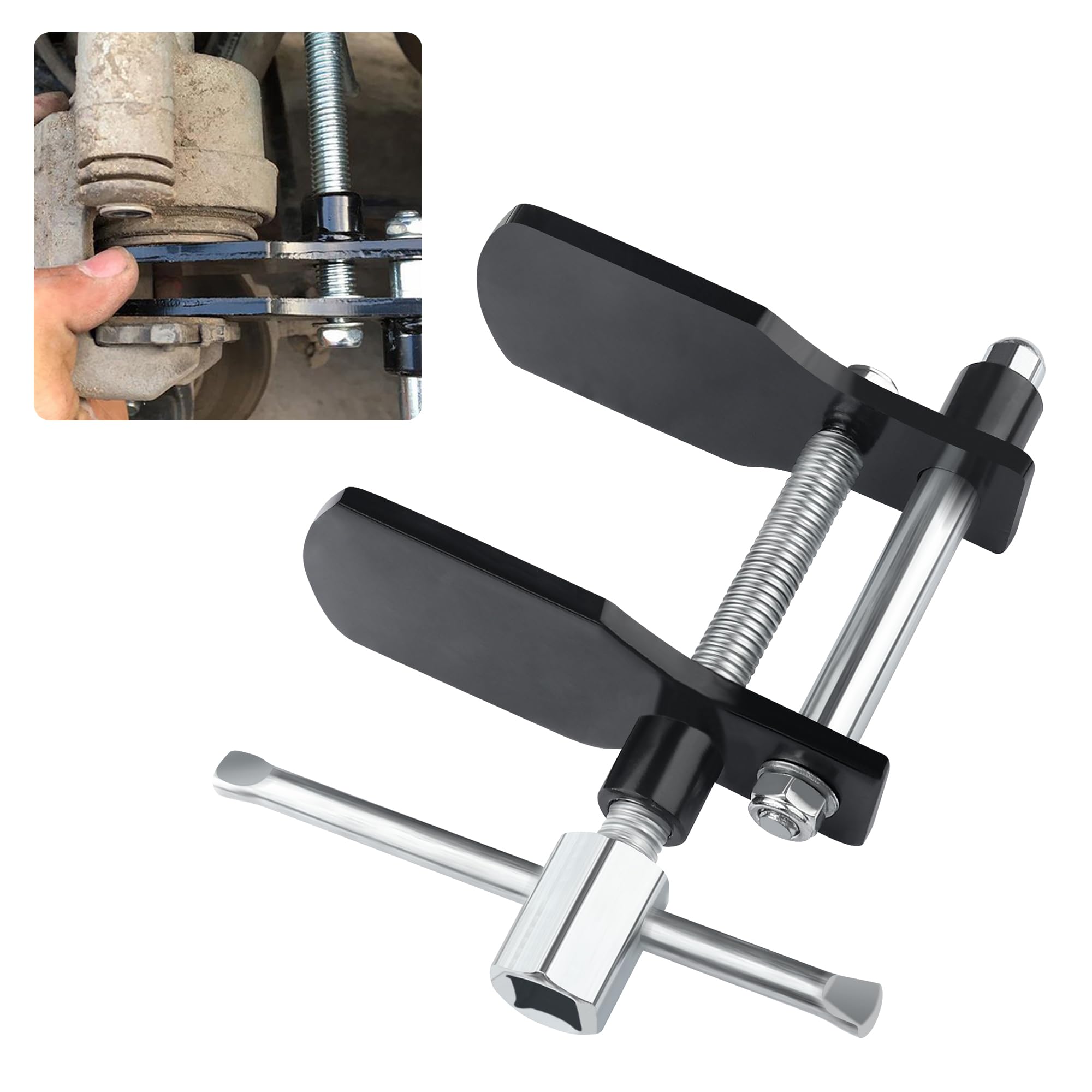 Carleef Heavy Duty Brake Caliper Compression Tool - Universal Disc Brake Pad Spreader & Piston Tool for Cars, Trucks, SUVs | Perfect for DIY Brake Repair & Maintenance at Home or Garage