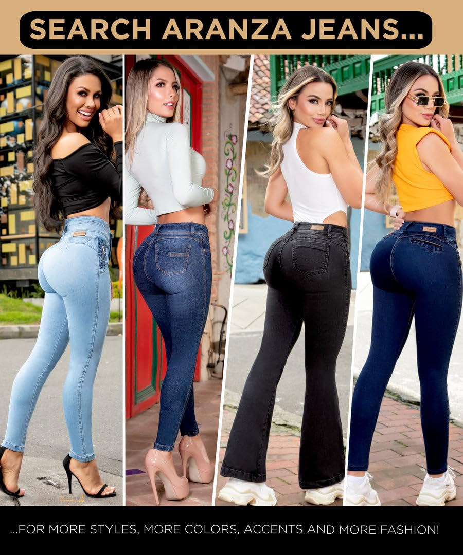 Colombian Butt Lifting Jeans for Women - Boot Cut Denim Pants with Rear Enhancement | Perfect for Night Out, Date Night & Body Shaping