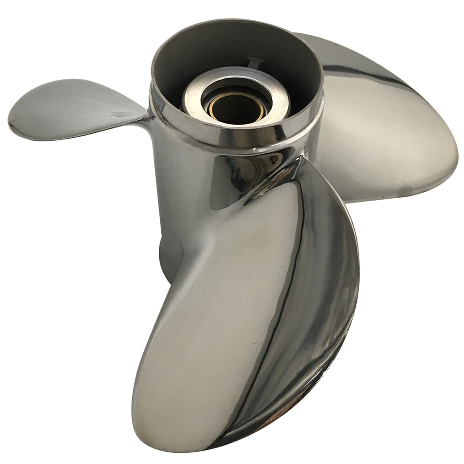 Stainless Steel 4-Blade Propeller for Honda Outboard Engines 35HP-60HP (13-Tooth Spline) - Perfect for Fishing, Boating & Marine Activities