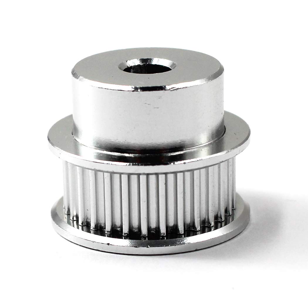 30 Teeth Timing Belt Pulley 8mm Bore for 3D Printer & CNC Machine - 6mm Width Belt (6-Pack with Wrench) - Perfect for DIY 3D Printing, CNC Routing & Robotics Projects