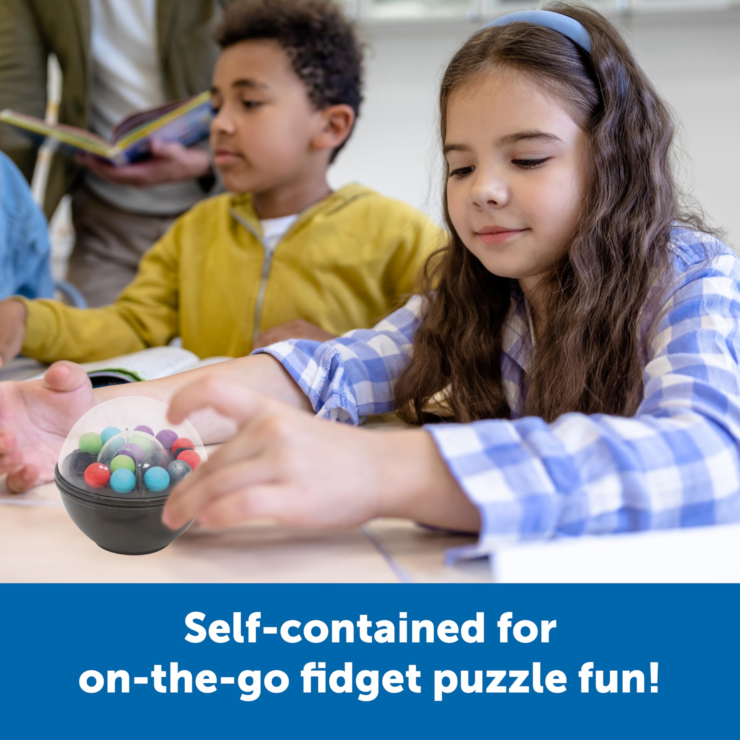 Learning Resources Scramboozle Puzzle Ball - Challenging 3D Brain Teaser Game for Kids & Adults Ages 6+, STEM Educational Sorting Toy, Perfect for Easter Basket Stuffers, Birthday Gifts & Family Game Night Activities