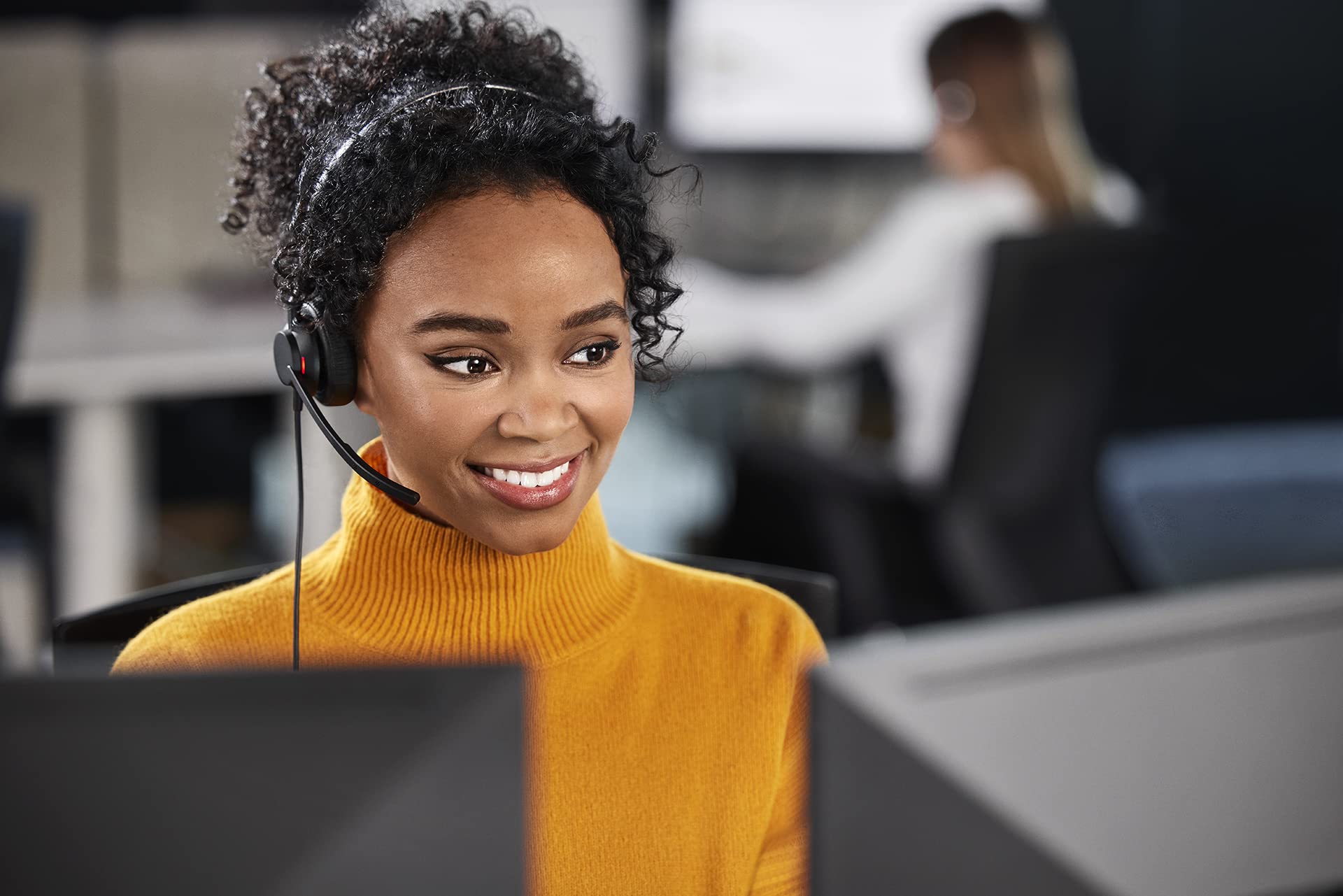 Jabra Engage 50 II Wired Mono Headset with Noise-Cancelling 3-Mic Technology - Ultra-Lightweight USB-A Headset for Call Centers & Remote Work - MS Teams Certified, Compatible with Zoom, Skype & All Platforms (Black) - Perfect for Office Professionals & Customer Support Agents