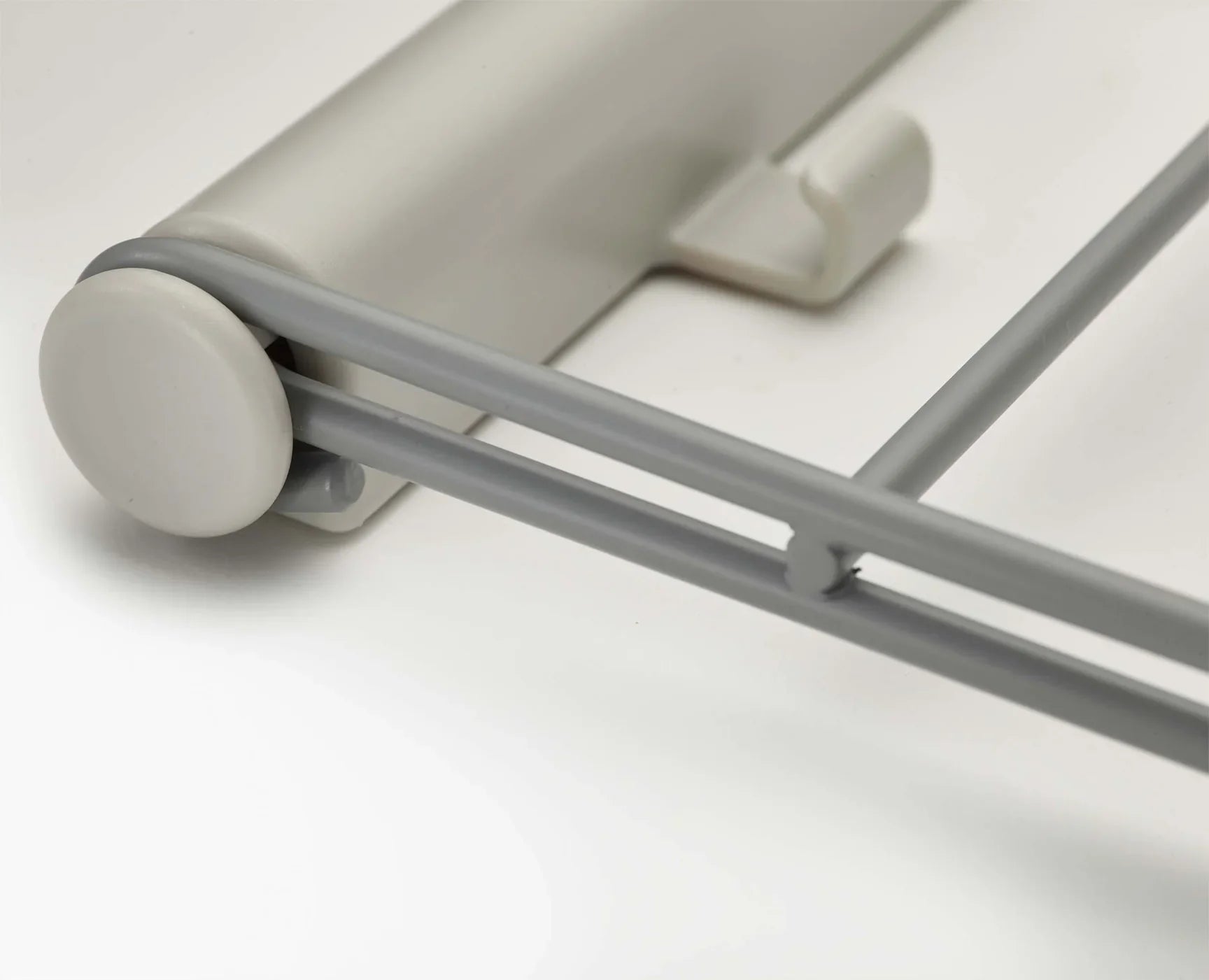 Orderly Belt, Tie & Scarf Organizer Rail in Ecru - Perfect for Closet, Bedroom & Travel Storage Organization