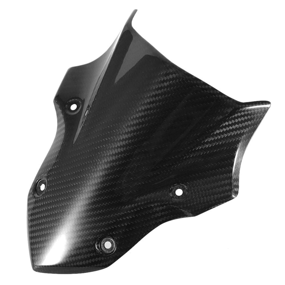 Carbon Fiber Motorcycle Windshield for Kawasaki Z900 2017+ | Replacement Windscreen Shield Cowl Fairing Cover | Perfect for Highway Riding & Wind Protection