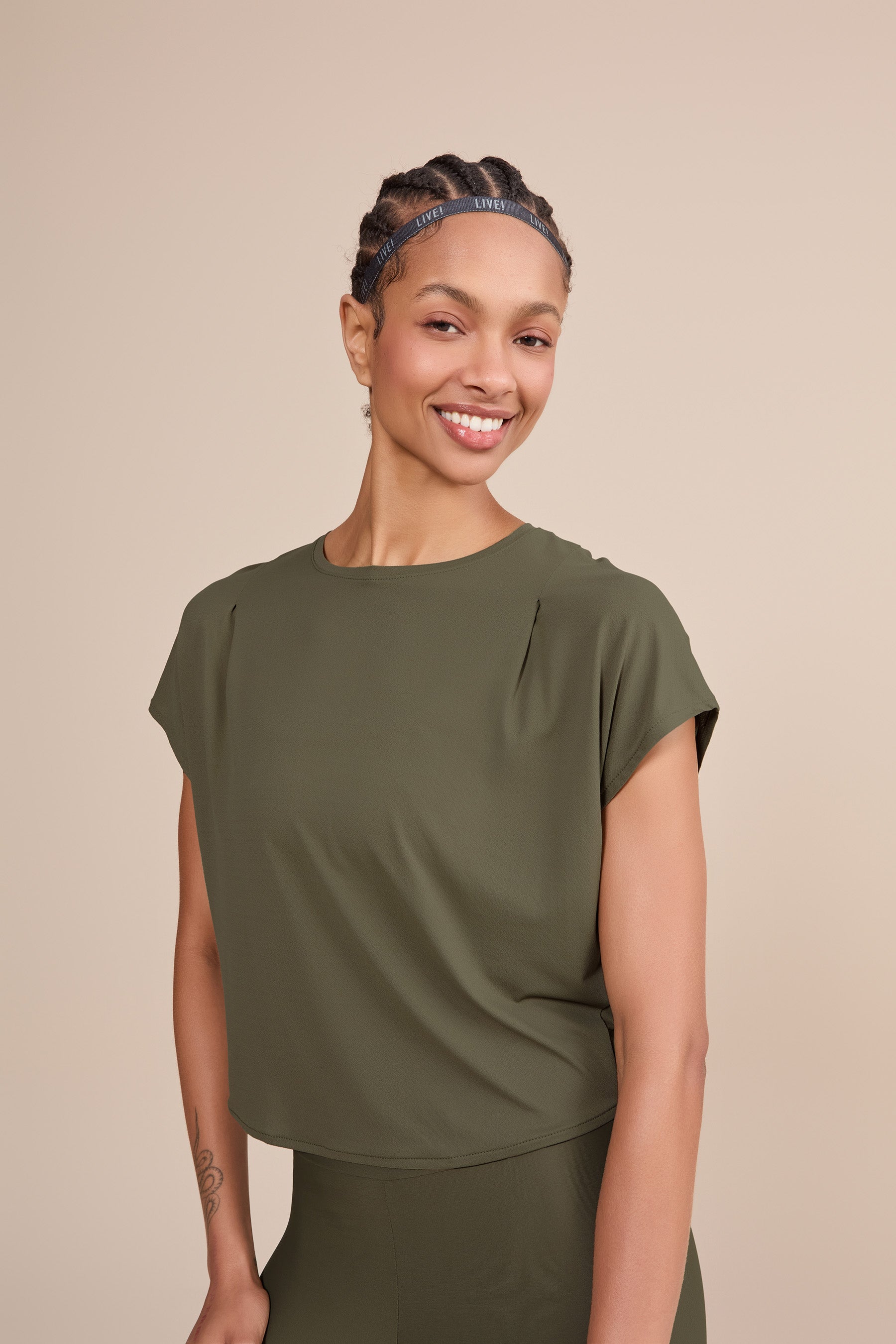 Comfort Pleat T-Shirt for Women - Soft Breathable Casual Tee - Perfect for Everyday Wear, Workouts & Layering