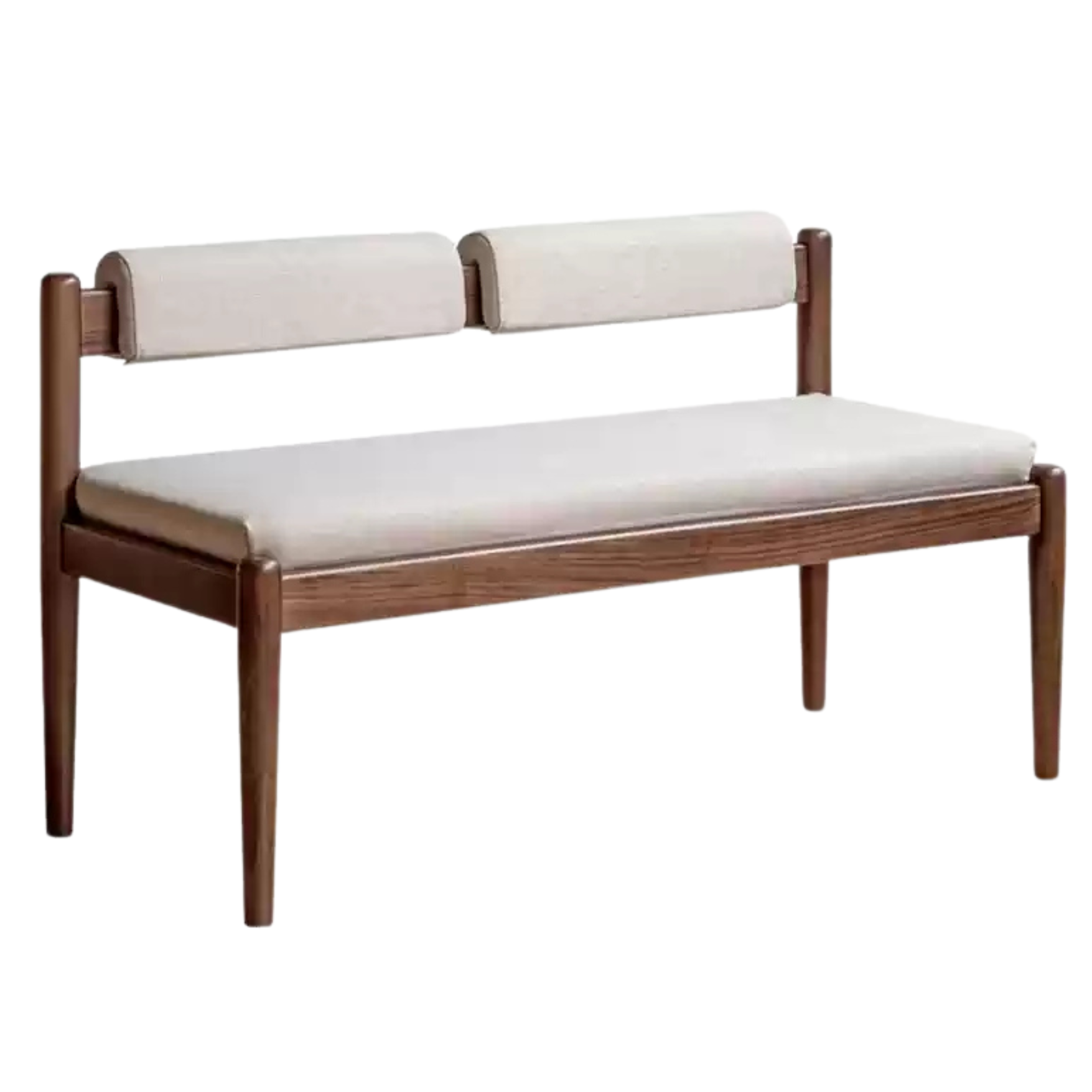 49.2x18.7x25.6 inch / 125x47.5x65сm / Rich Dark Walnut color / Black walnut bench (gravel white)