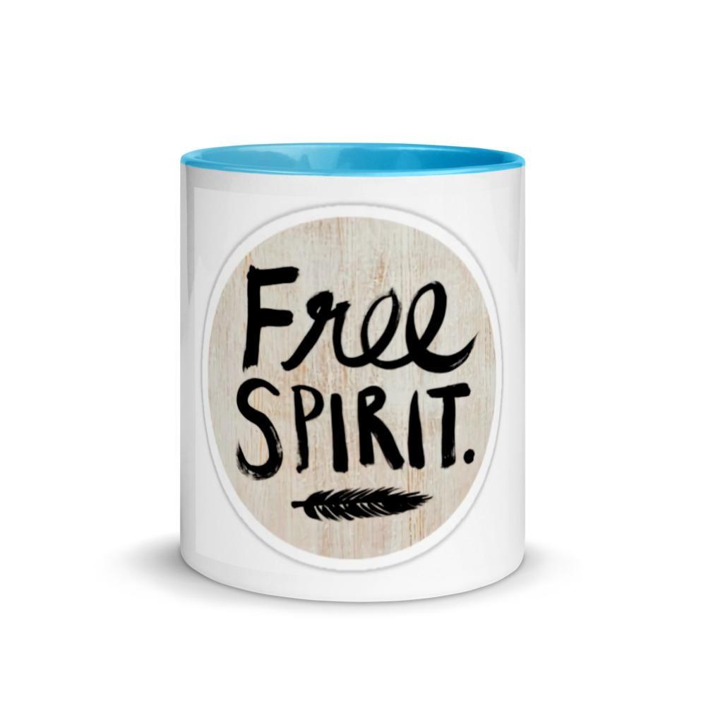 Free People Travel Inspired Coffee Mug with Color Inside - Wanderlust & Boho Glamping Tea Cup for Campers, Caravan Lovers - Perfect for Outdoor Adventures, Cozy Home Use & Gift Giving