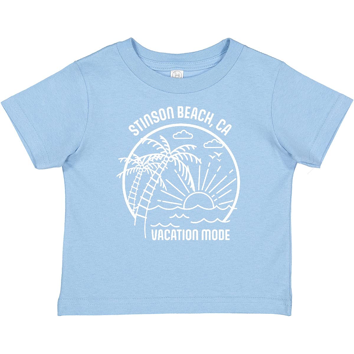 Inktastic Summer Vacation Mode Stinson Beach California Baby T-Shirt - Cute Beach-Themed Outfit for Toddlers, Infants & Kids - Perfect for Family Vacations, Beach Trips & Summer Outings