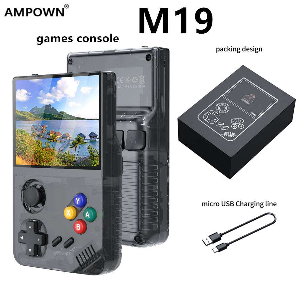 128GB White MPOWN M19 Handheld Gaming Console - Retro Arcade & PSP Emulator with 3.5