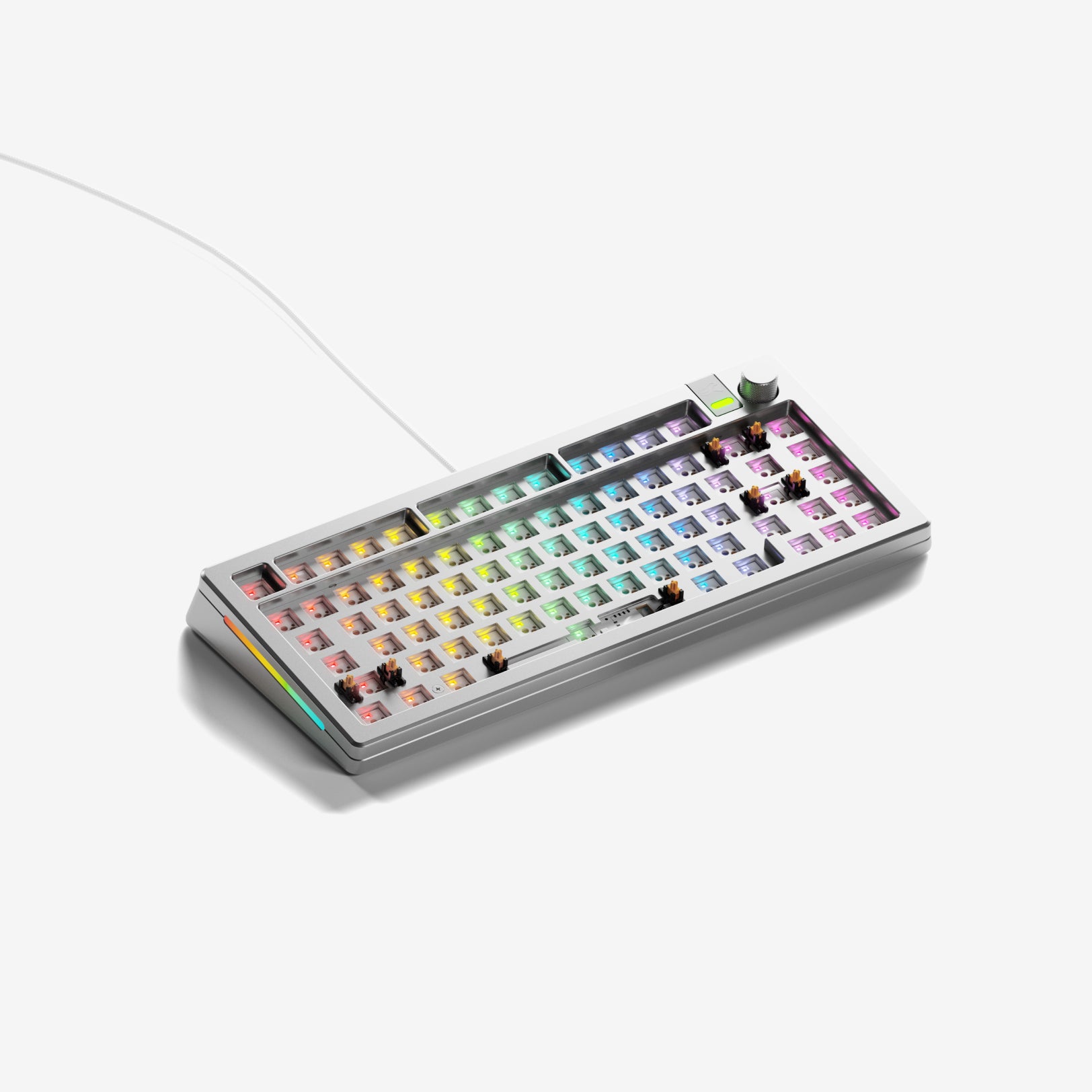 GMMK 3 PRO 60% Hot-Swappable Mechanical Gaming Keyboard Barebones Kit - Compact RGB Backlit for PC/Mac, Perfect for Esports & Typing Enthusiasts