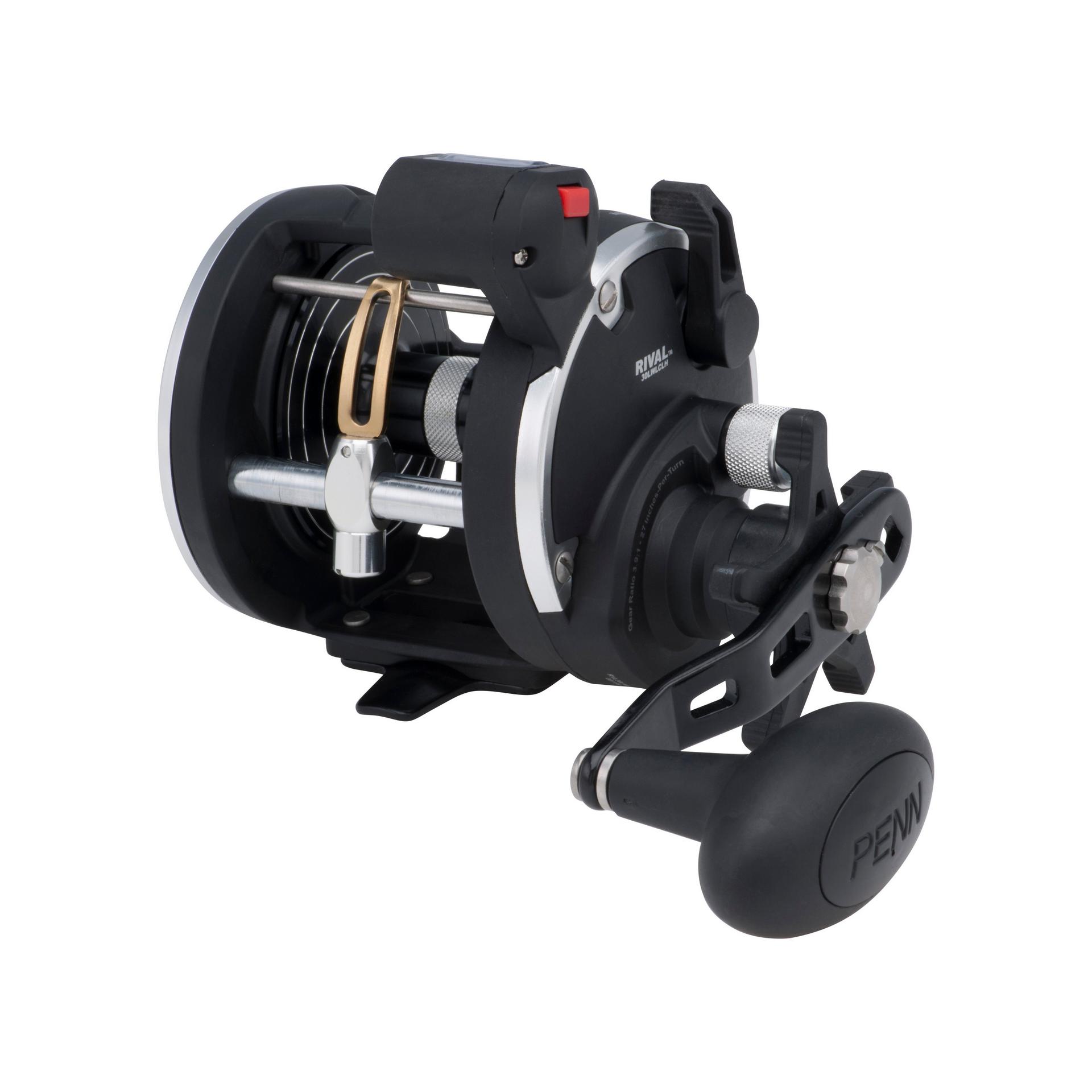 Rival™ Level Wind Conventional Fishing Reel - Smooth Casting & Retrieval for Freshwater & Saltwater Angling - Perfect for Bass, Trout, and Offshore Fishing
