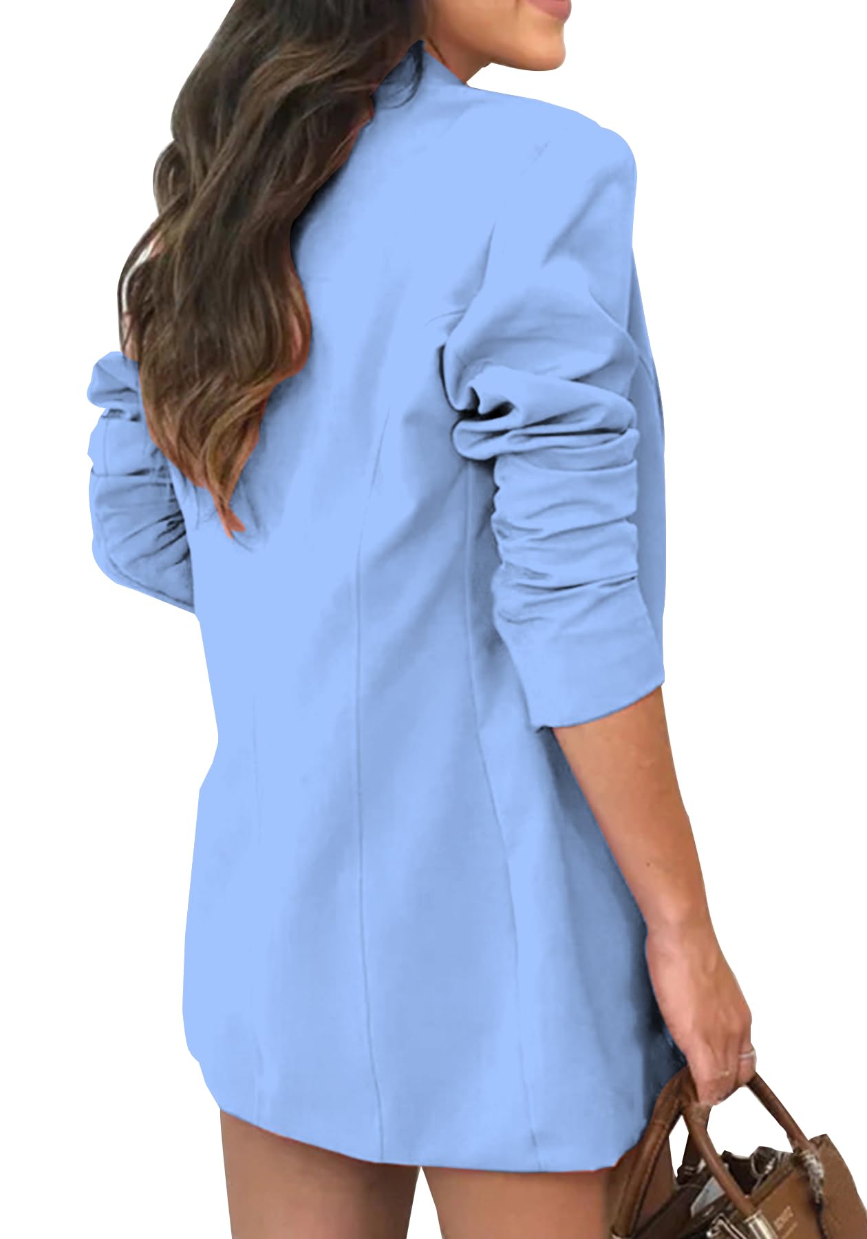 Women's 3-Piece Business Blazer Set - Long Sleeve Jacket, Cami Top & Shorts with Belt | Professional Office Outfit | Perfect for Work, Meetings & Business Events