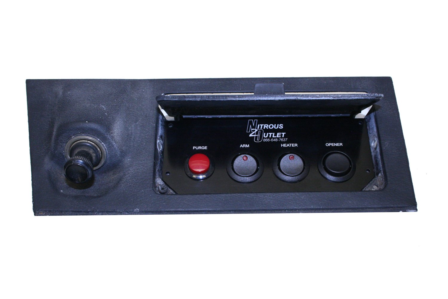 Nitrous Outlet Switch Panel for 1979-1986 Ford Mustang - Custom Ashtray Replacement with Toggle Switches - Perfect for Racing & Car Modifications