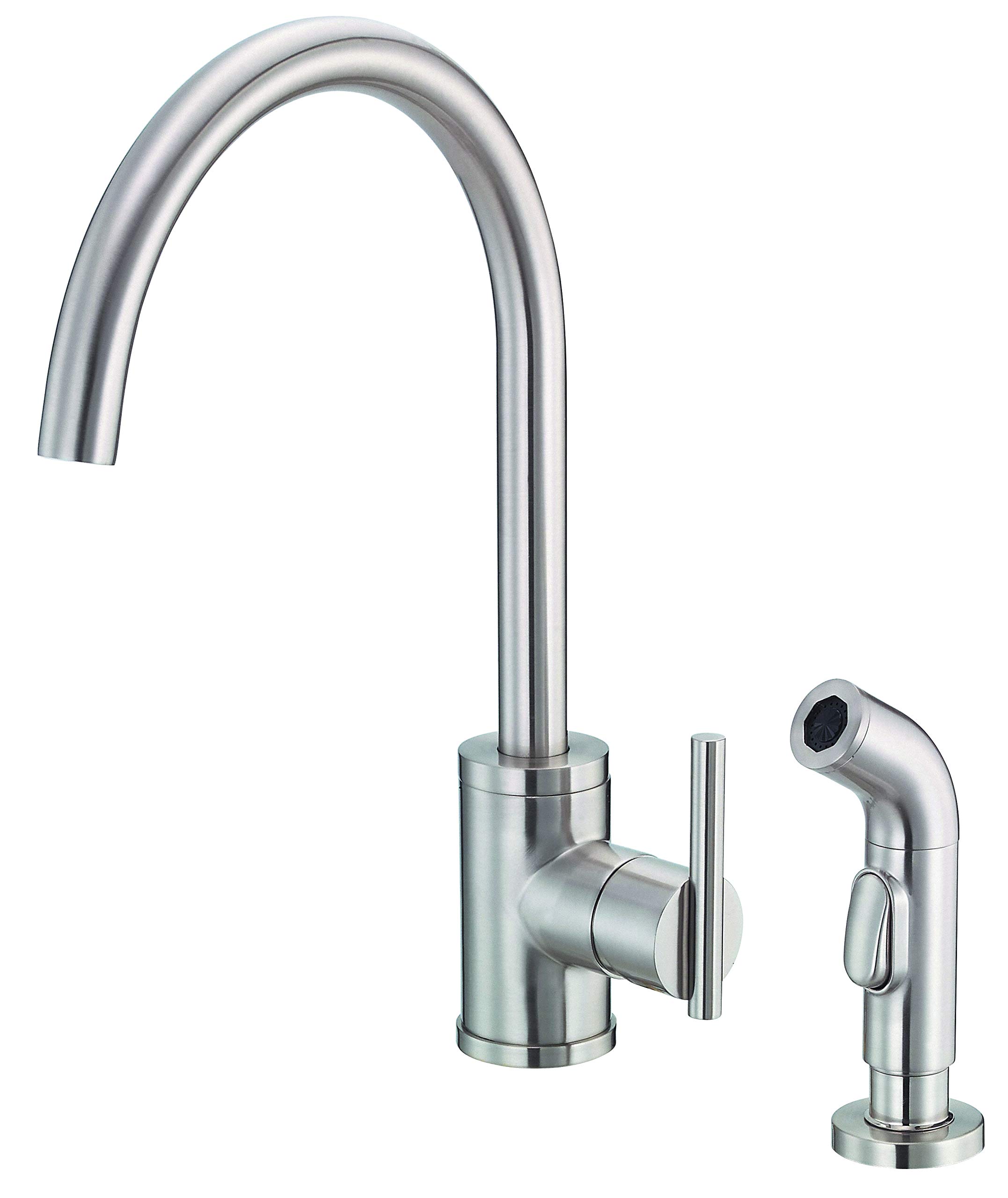Gerber D401058SS Stainless Steel Kitchen Faucet - High Arc Pull-Down Sprayer, Commercial Grade for Modern Home & Restaurant Use