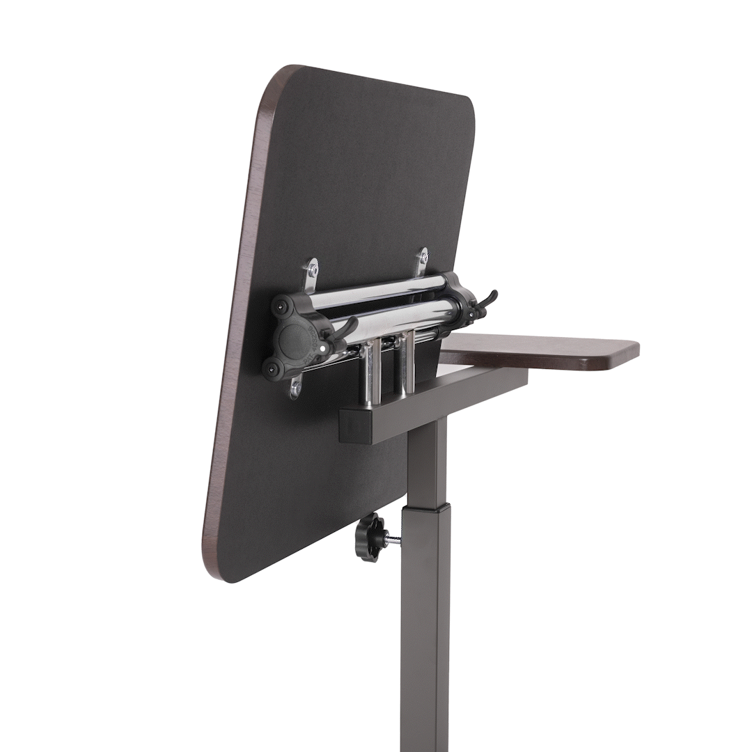 airLIFT® Tilting Mobile Desk Cart - Adjustable Height Rolling Workstation for Office, Home & Classroom - Perfect for Standing Desks, Computer Work & Study