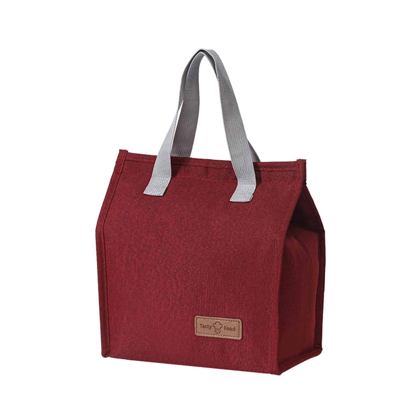 Premium Oxford Cloth Insulated Lunch Bag with HD Thermal Foam - Large Heat Preservation Picnic Cooler for Outdoor, Work & School (Red) | Perfect for Meal Prep, Bento Boxes & Keeping Food Fresh