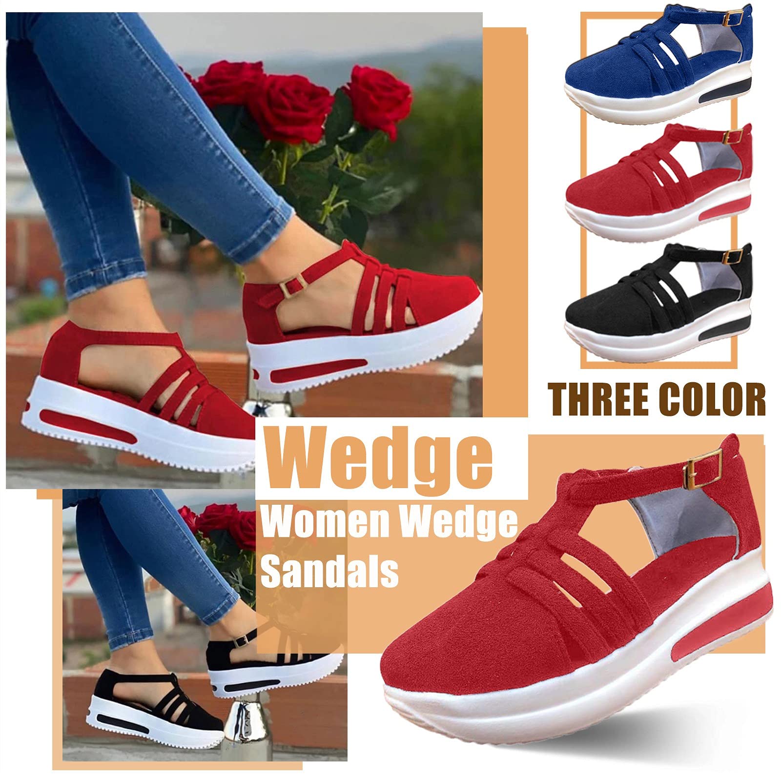 Women's Comfortable Dressy Brown Sandals - Summer Casual Shoes for Women 2025 - Perfect for Beach, Vacation & Everyday Wear