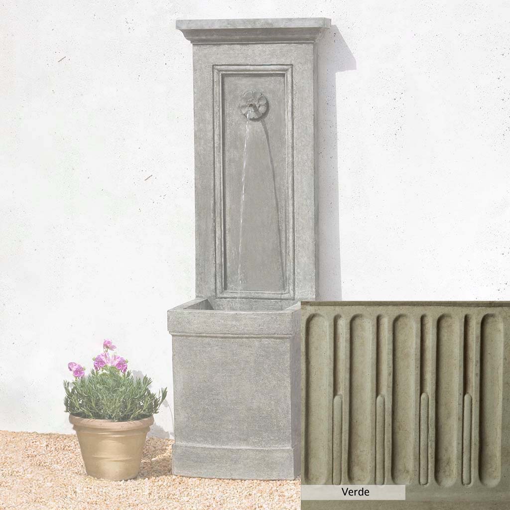 Campania International Auberge Wall Fountain - Outdoor Garden Water Feature for Patio, Yard & Landscape Decor | Relaxing Waterfall Sounds for Backyard Oasis