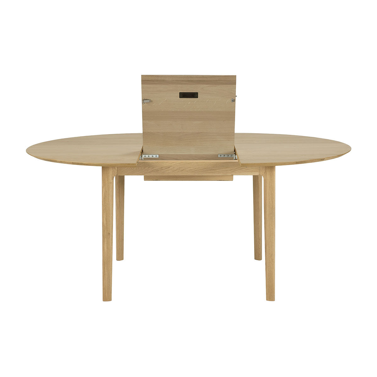 Extendable Round Dining Table - Expandable Wooden Kitchen Table for 4 to 8 People - Perfect for Small Spaces, Family Dinners & Entertaining Guests