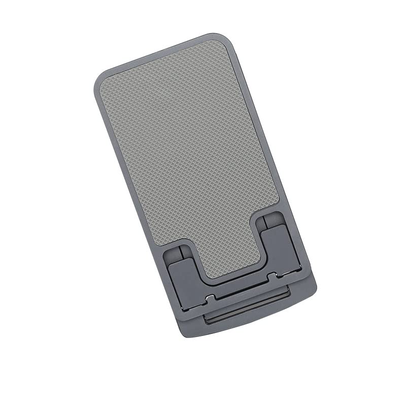 LSHDH Aluminum Alloy Slim Phone Stand - Portable Folding & Retractable Holder for iPhone, Samsung, Tablets (Gray) | Perfect for Desk, Bed, Travel & Video Watching