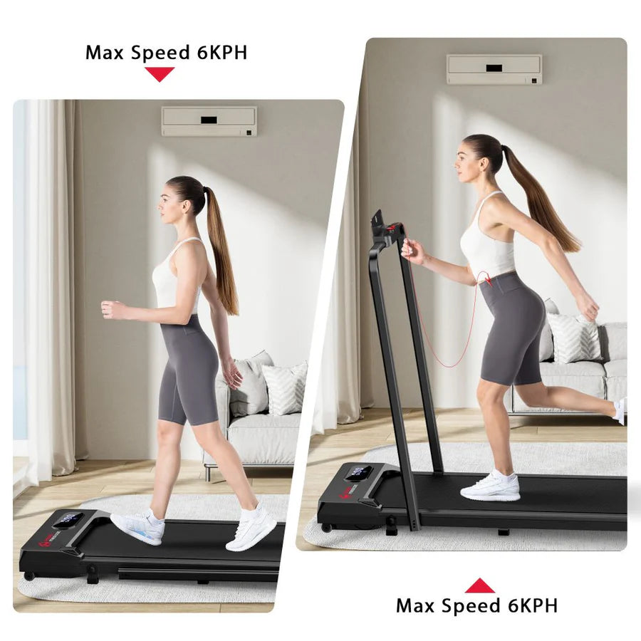 S1 Treadmill - 6KM/H Speed, Compact Home Fitness Equipment for Walking & Jogging | Perfect for Small Spaces, Home Gym & Apartment Workouts