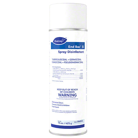 End Bac II Disinfectant Spray - 15 oz | Kills 99.9% Germs & Bacteria | Ideal for Home, Office & Travel Use