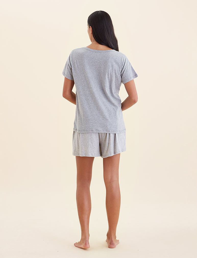 Jada Organic Cotton Knit Tee - Soft Breathable Women's T-Shirt for Casual Wear & Everyday Comfort | Eco-Friendly Fashion