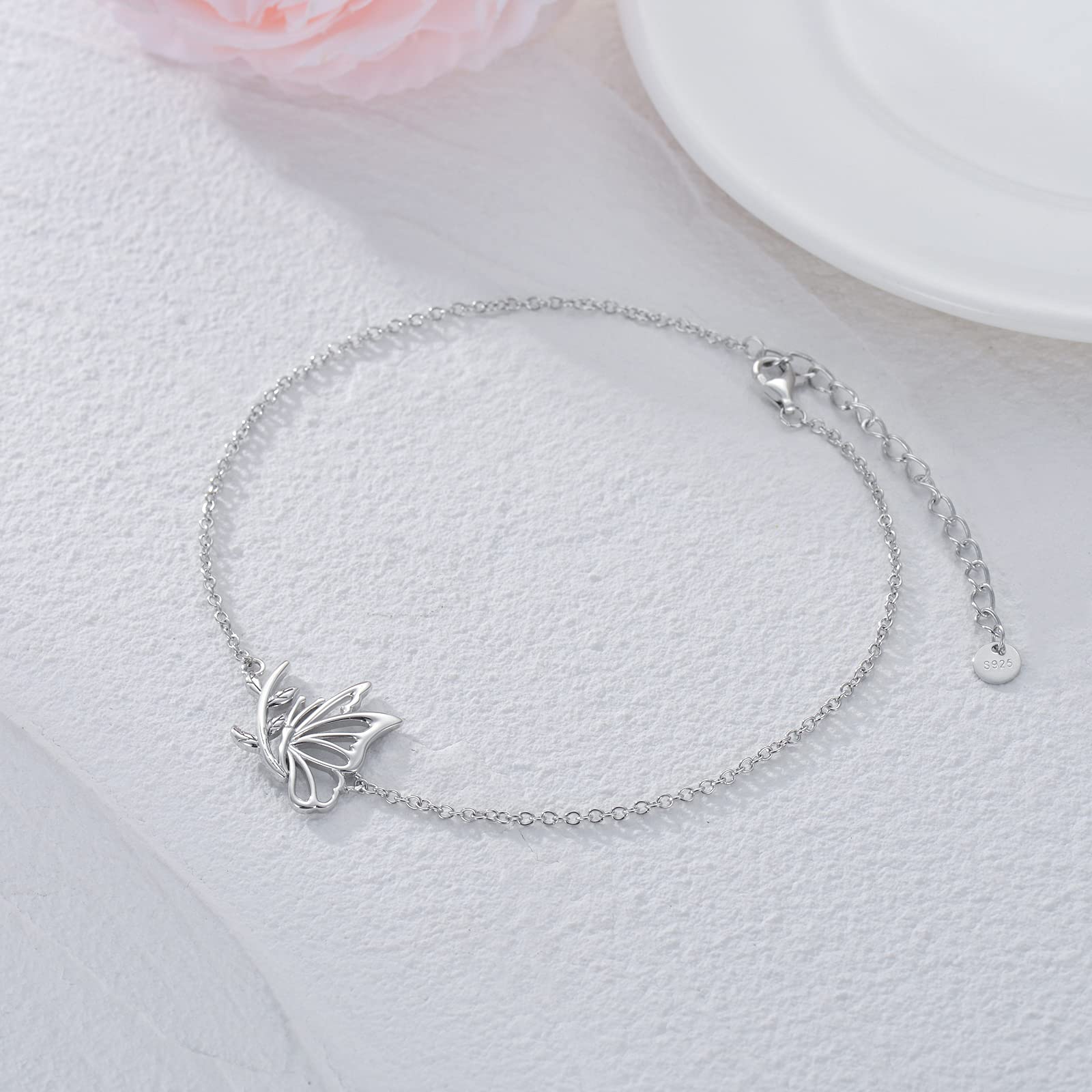 Pet Memorial Bracelet - Sterling Silver Paw Print Bracelet for Women, Sympathy Gift for Pet Owners (Mother, Girlfriend, Daughter, Sister) - Infinity Symbol Design - Perfect for Christmas, Birthday, Anniversary & Pet Loss Remembrance