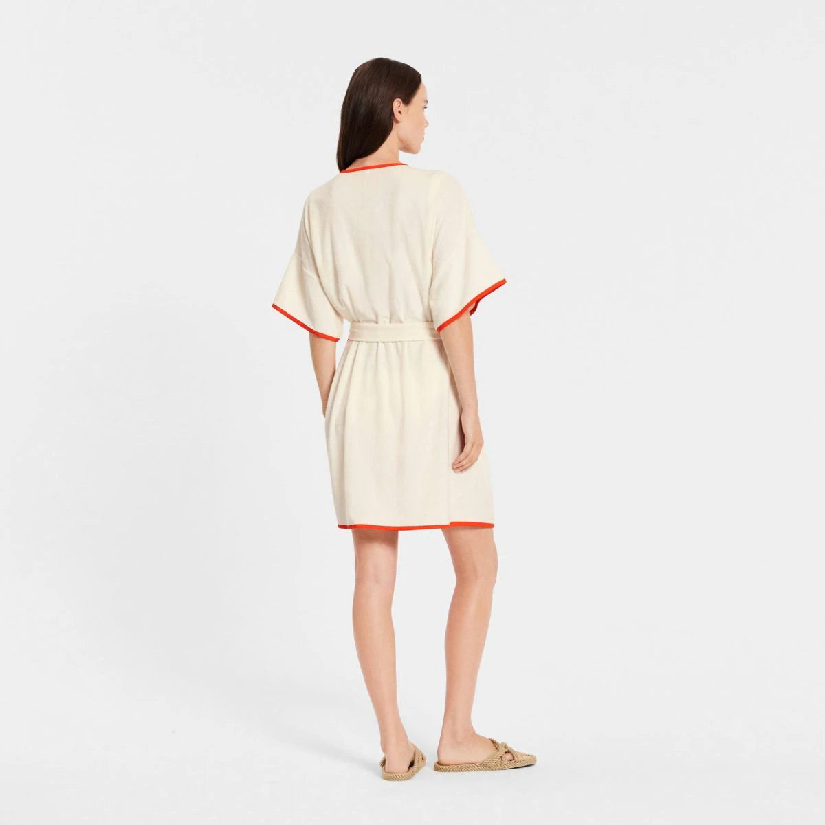 Sheridan Freddie Robe in Salt - Soft & Luxurious Bathrobe for Women - Perfect for Spa, Relaxation & Lounging at Home