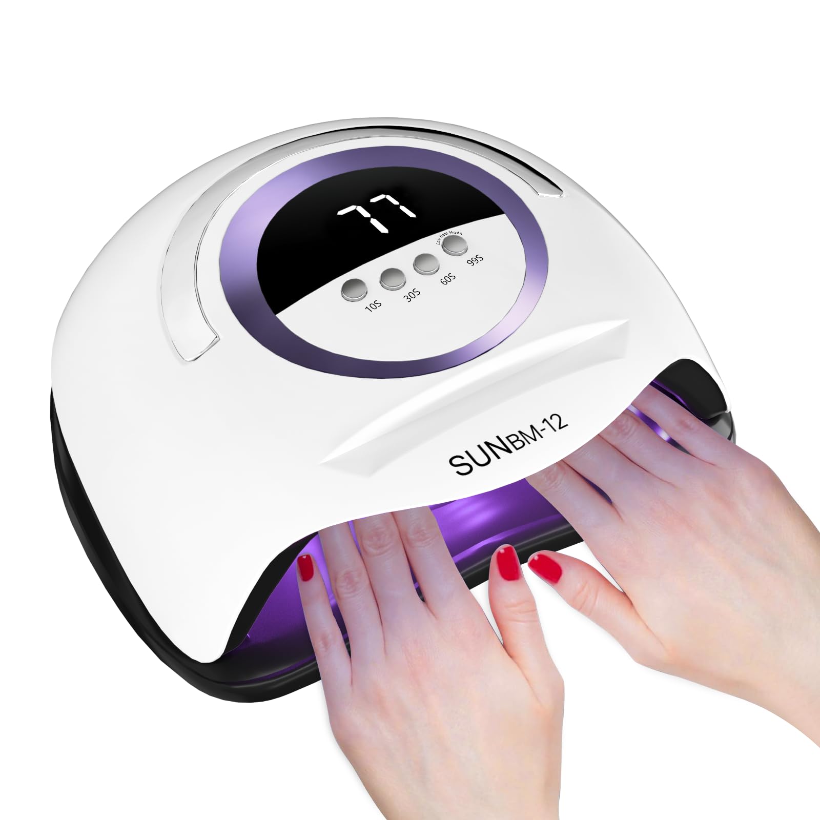 Professional BEENLE UV LED Nail Lamp with 42 LED Beads - 180W Gel Nail Dryer with 4 Timer Settings & Auto Sensor - Blue Plastic Base for Home & Salon Manicure/Pedicure - Perfect for Gel Polish Curing, Nail Art & DIY Nail Care