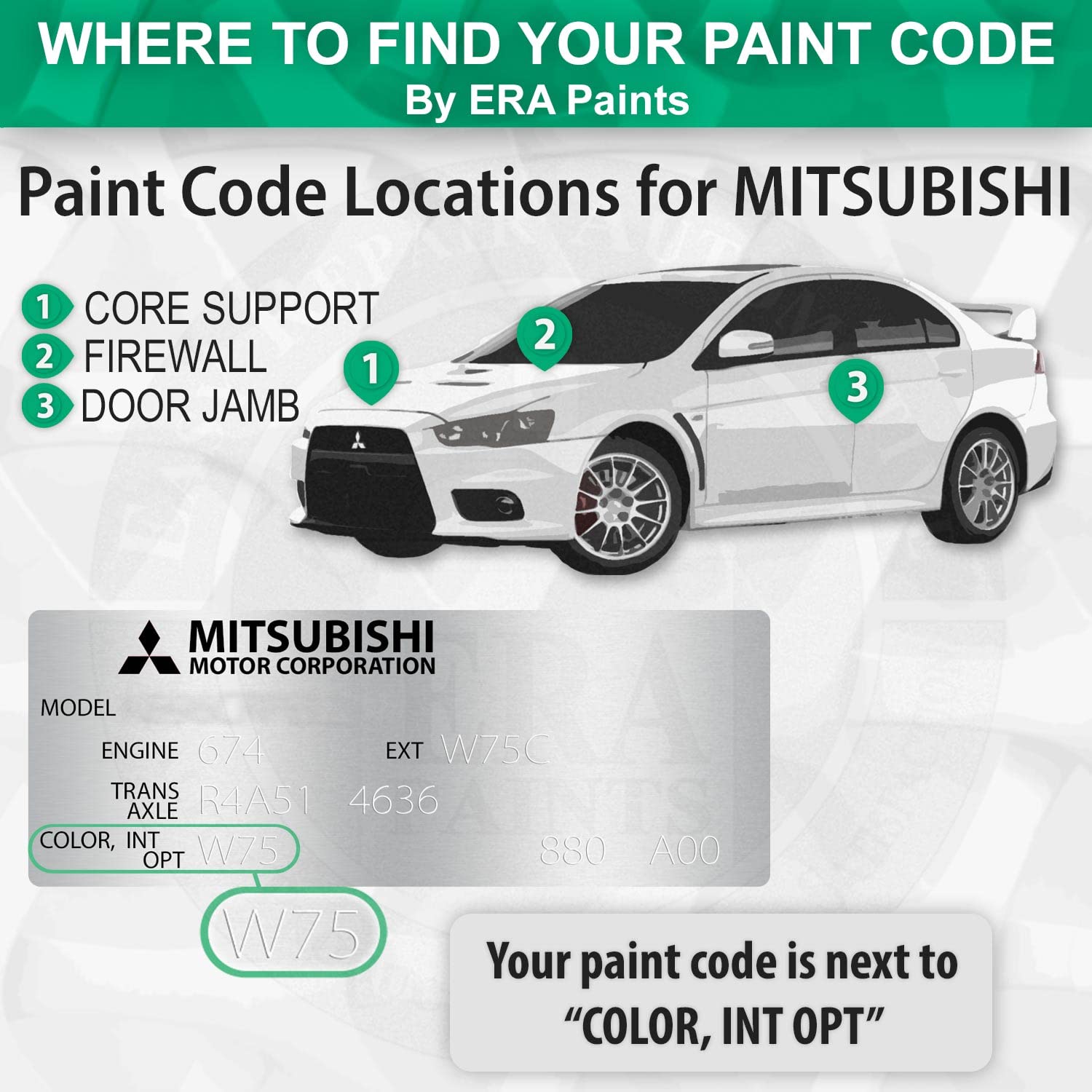ERA Paints G65 Limone Metallic Touch Up Paint Spray Kit - Exact Color Match for Mitsubishi Vehicles | Scratch Repair & Car Maintenance | Perfect for DIY Auto Body Fixes & Small Paint Jobs