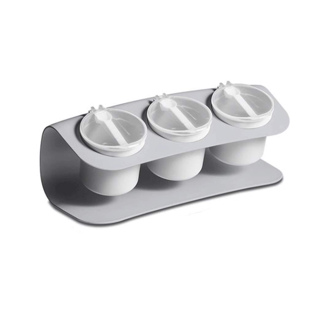 Premium Plastic Spice Jars with Lids - Airtight Kitchen Seasoning Containers for Salt, Sugar, Pepper & Spices (White) - Perfect for Pantry Organization & Cooking Essentials Storage