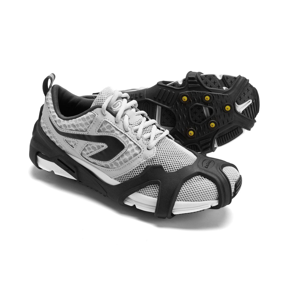 Icetrax V3 Tungsten Ice Cleats for Men & Women - Anti-Slip Traction Crampons for Hiking, Running, Walking on Ice & Snow - Winter Outdoor Safety Gear