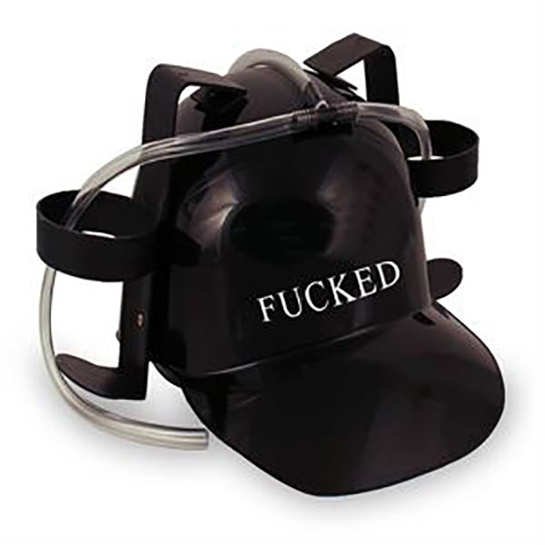 Funny Drinking Hat for Parties - Hands-Free Beer Cap with Straw - Perfect for Tailgating, Festivals & Beach Outings
