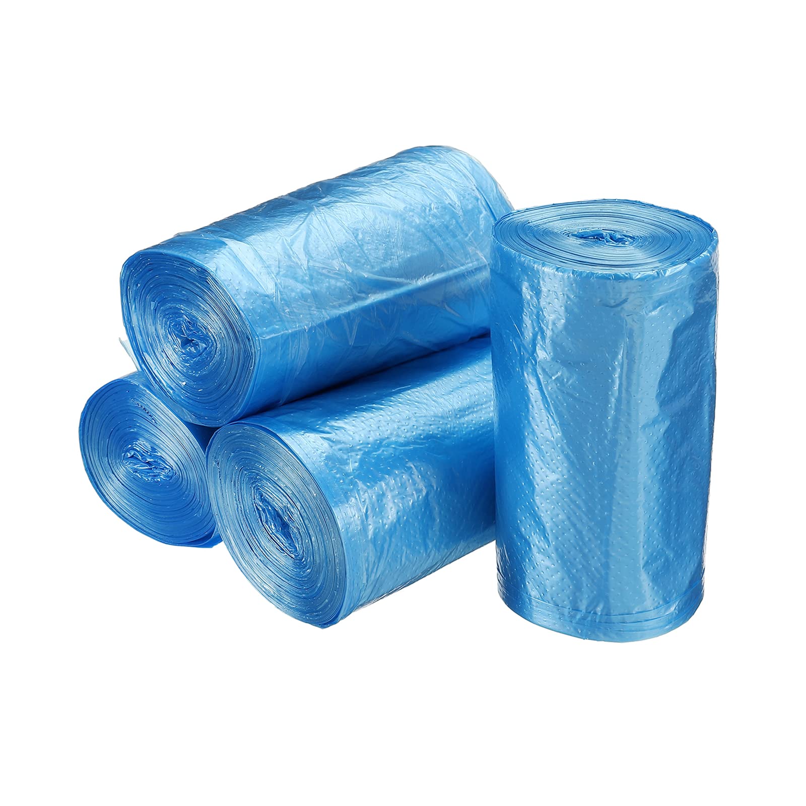 MECCANIXITY Small Trash Bags 0.5 Gallon - Mini Garbage Bags for Desktop & Office Trash Cans, Blue, 4 Rolls (120 Counts) - Perfect for Home, Office, Bathroom & Car Waste Disposal