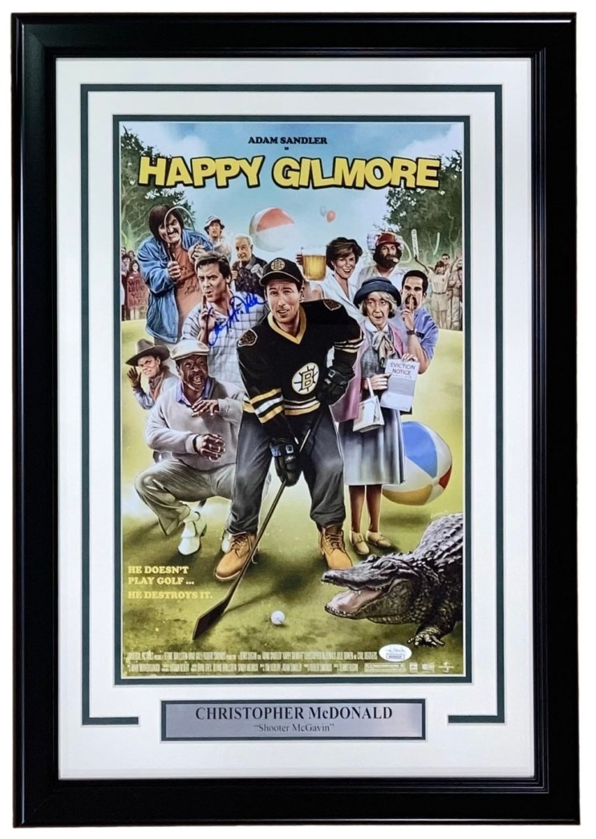 Authentic Christopher McDonald Signed 11x17 Happy Gilmore Framed Photo with JSA Certificate - Perfect for Movie Memorabilia Collectors and Sports Fans Home Decor