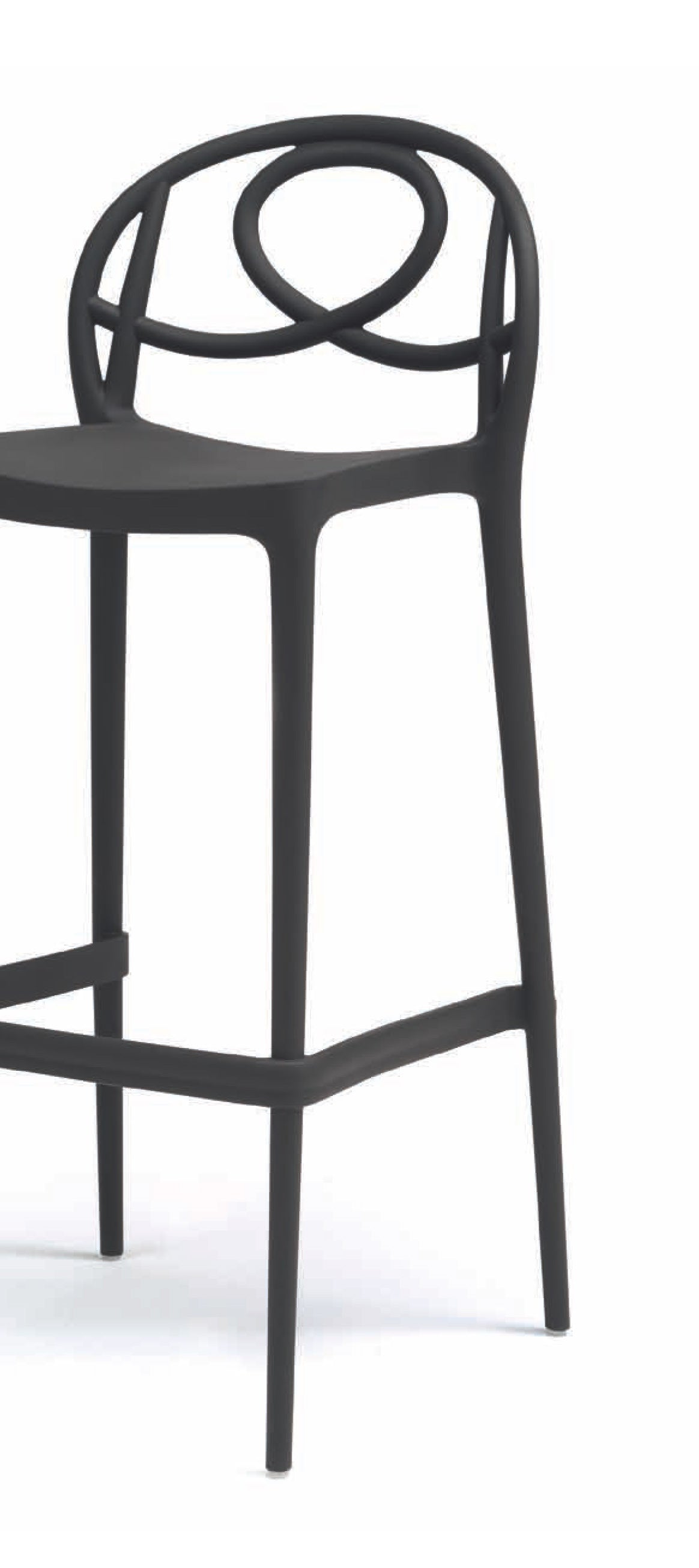 Green Etoile Stackable Stool - Space-Saving Modern Chair for Kitchen, Dining Room & Outdoor Use