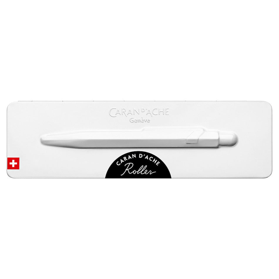 Caran d'Ache 849 Rollerball Pen - Premium Slimpack Black Ink Pen for Writing, Journaling & Office Use - Luxury Swiss Made Ballpoint Pen Gift Set for Professionals & Students