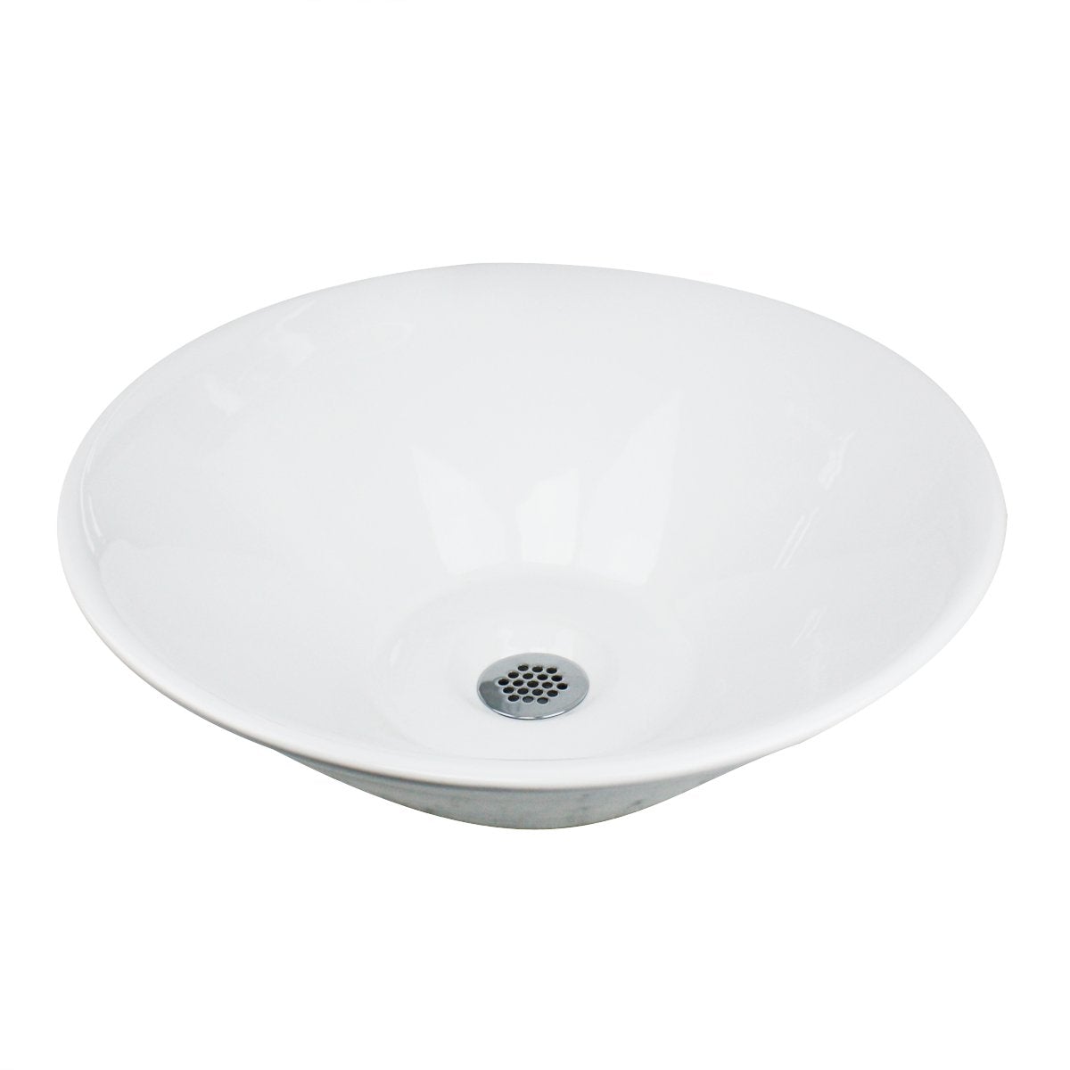 Nantucket Round Low Profile Vessel Sink NSV222 - Modern Bathroom Vanity Sink for Contemporary Home Decor