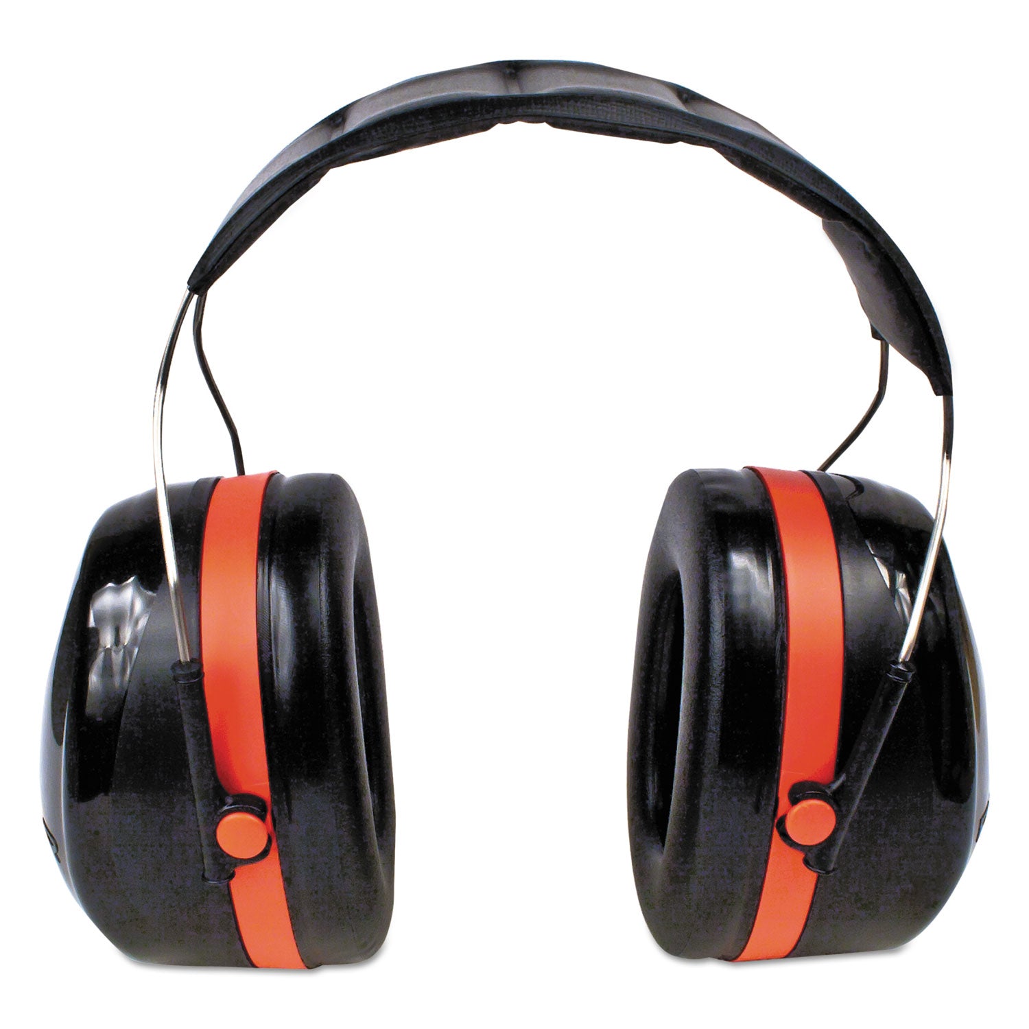 3M™ PELTOR OPTIME 105 High Performance Ear Muffs H10A - 30 dB Noise Reduction Rating (NRR) - Black/Red - for Shooting, Construction, and Industrial Work Safety