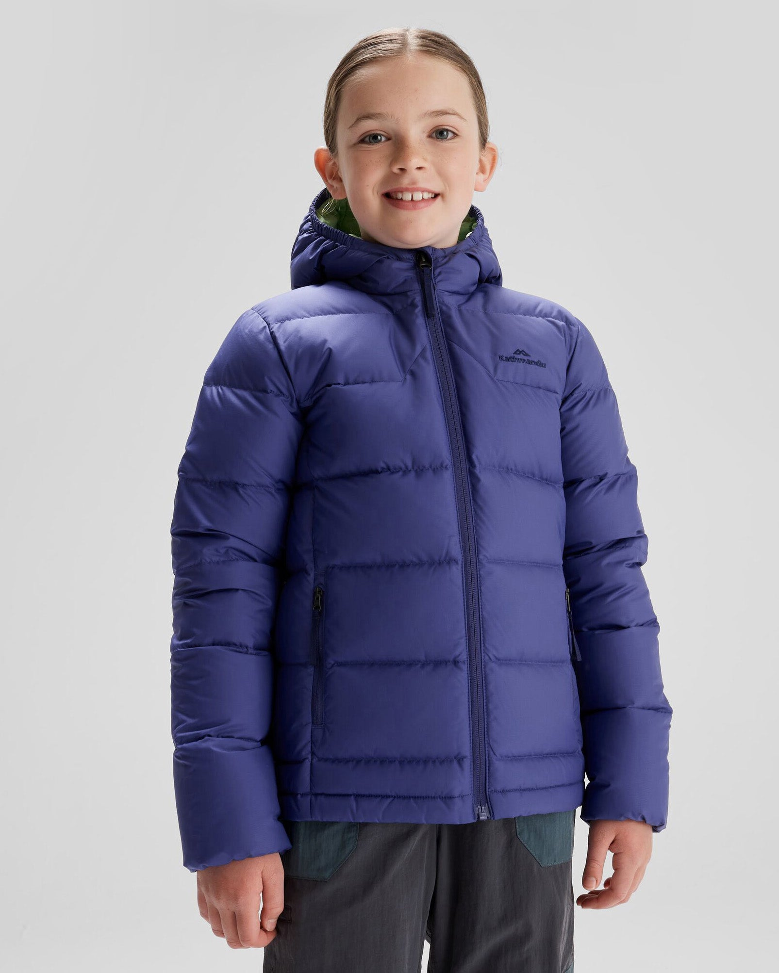 Girls' Epiq Down Jacket - Warm Winter Coat with Horizon Line Design for Outdoor Activities & School