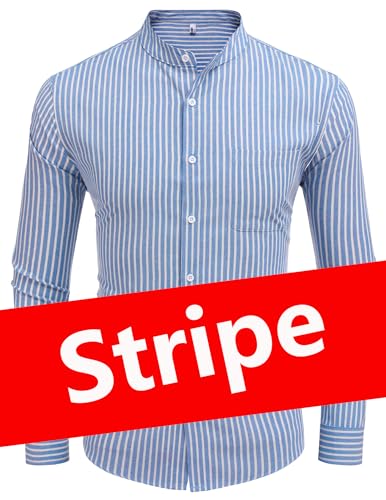 Stripe-light Blue&white