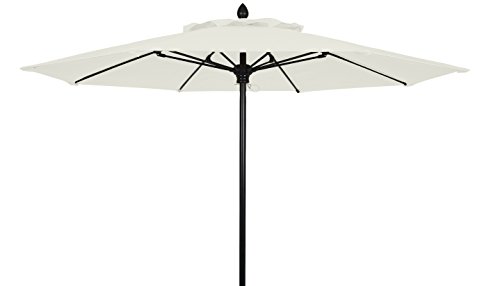 Natural White with Black Pole