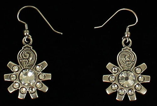 Blazin Roxx Vintage Western Spur Rowel Drop Earrings for Women - Cowgirl Style Dangle Earrings for Country Music Festivals & Rodeo Events