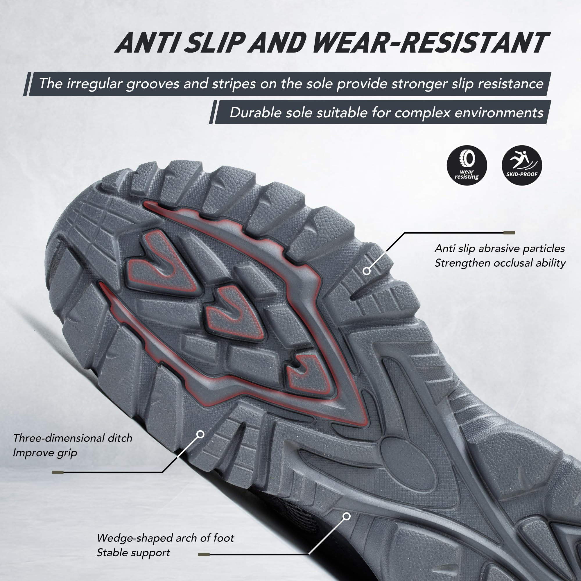 Indestructible Steel Toe Sneakers for Men & Women - Lightweight Mesh Safety Work Shoes with Puncture Proof Protection | Perfect for Construction, Warehouse & Industrial Jobs