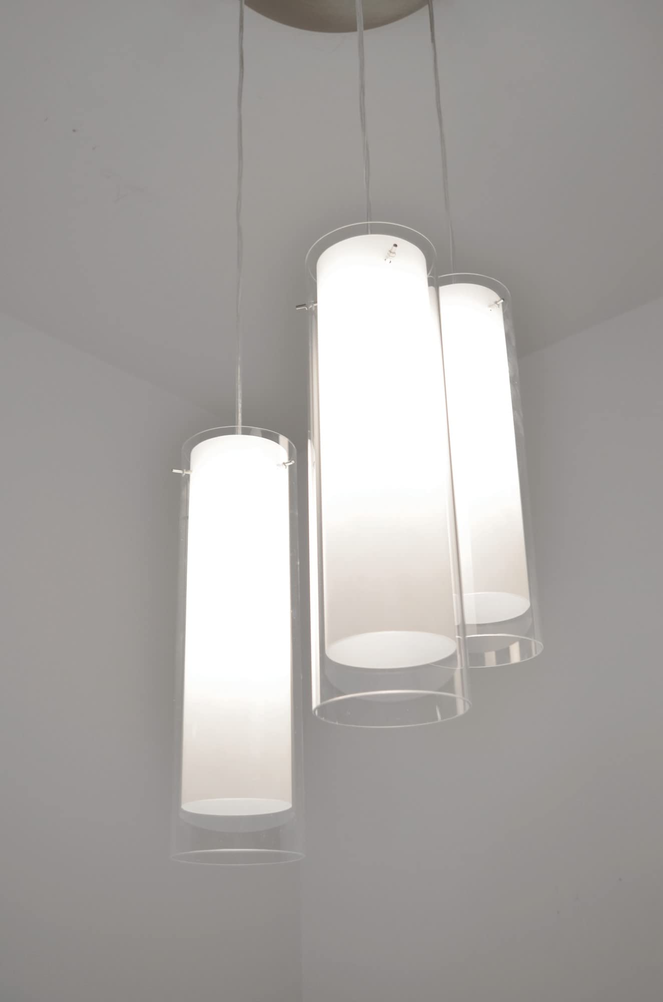 AFX Lighting VIP05MBSNCL Modern Satin Nickel Pendant Light with Clear Glass Shade - Perfect for Kitchen Island, Dining Room, or Entryway Lighting