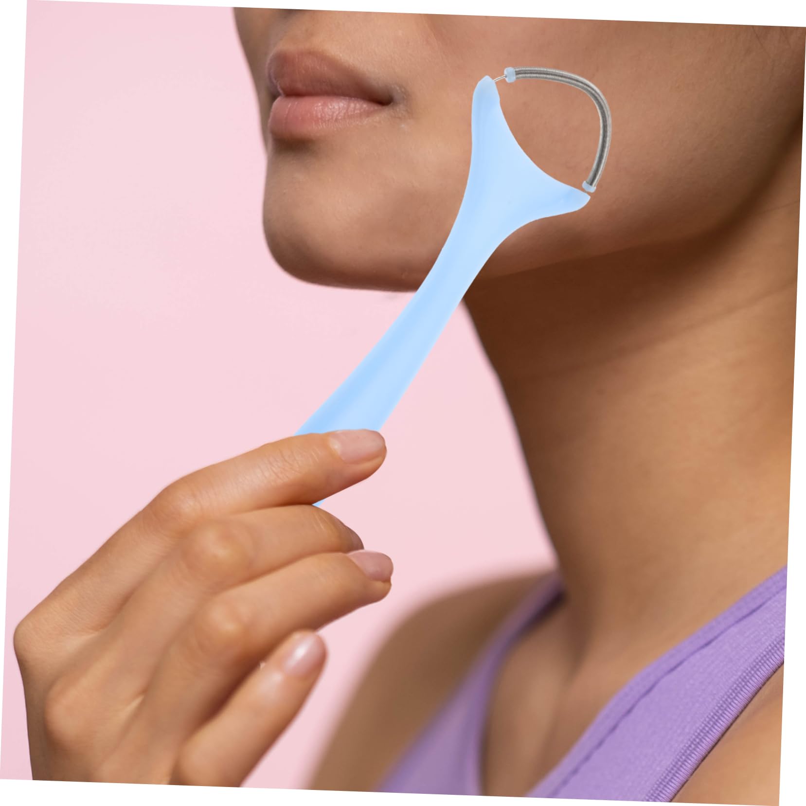 Women's Facial Hair Remover - Manual Spring Epilator for Eyebrows, Upper Lip & Chin - Painless Hair Removal Tool for Smooth Skin - Perfect for Home Use & Travel Beauty Routine